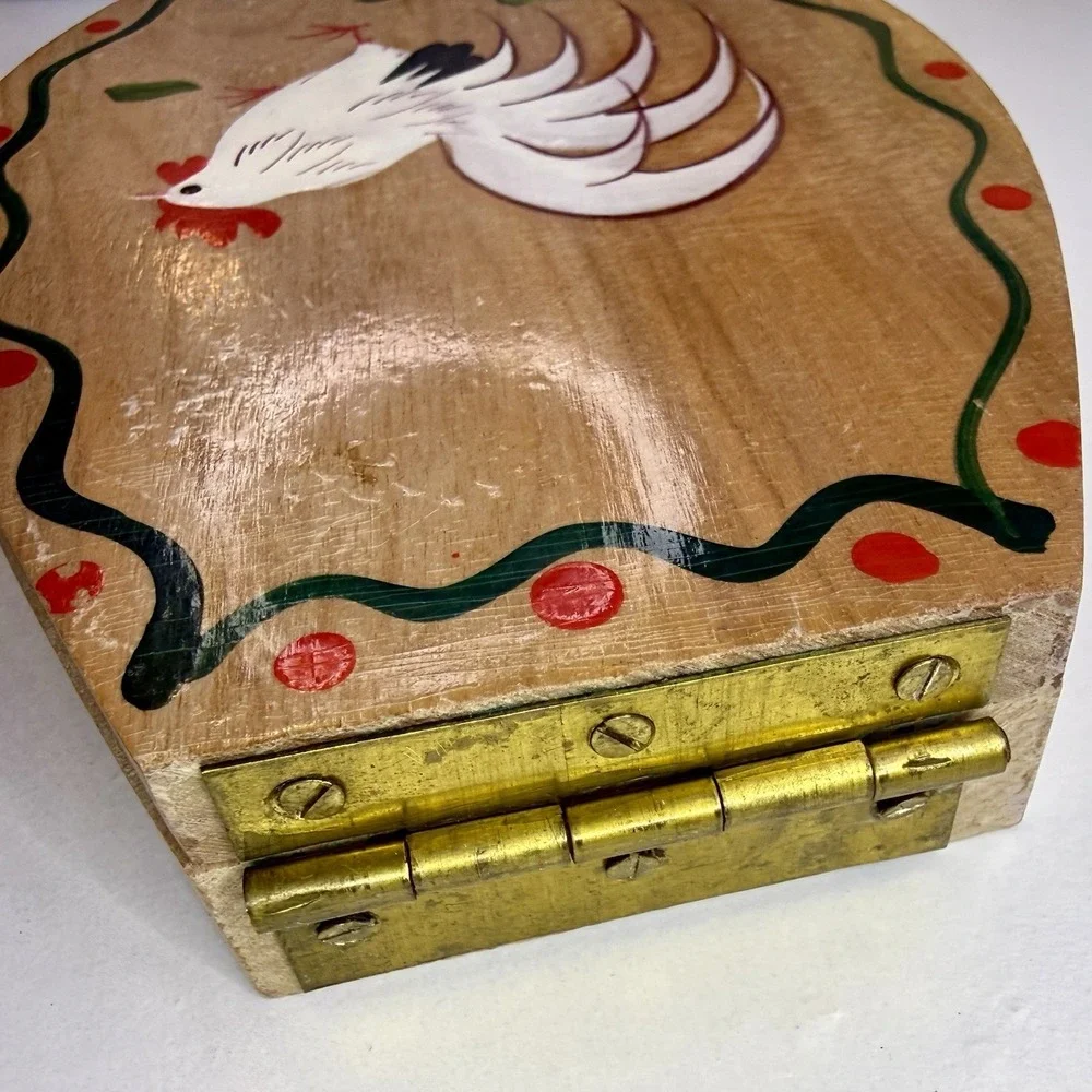 Vintage 1950s Woodpecker Wood Ware Wooden Hamburger Patty Press Rooster Japan